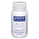Pure Encapsulations Zinc 15 mg - Zinc Picolinate Supplement for Immune System Support, Growth &amp; Development - for Wound Healing - 30 Capsules