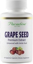 Extracto de semilla de hierbas paradisiacas, espectro entero activo, antioxidante, vegano, no GMO, sin gluten, 90 cápsulas vegetarianas
