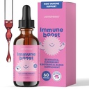 JoySpring Immune Drops - Kids Immune Support Liquid Supplement (2 fl oz) - Echinacea, Elderberry, Oregon Grape Root, Orange Peel, Vitaminas A, B6, C - Natural Support System for Children &amp; Adults