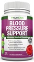 Suplemento de apoyo a la presión sanguínea - 13 hierbas & vitaminas - con Hawthorn, Hibiscus, extracto de ajo y hoja de oliva - Suplemento natural para hombres de mujeres - cápsulas de alta resistencia - no GMO - 90 días de suministro
