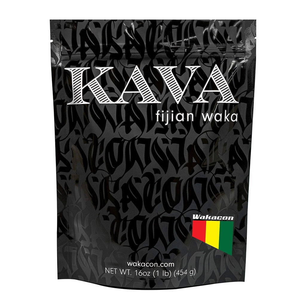 Kava Waka Powder – Authentic, Noble Kava Root Powder de Fiji – Premium, Fuente responsable, 16 Oz