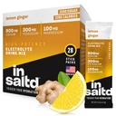 INSALTDTM Los electrolitos libres de azúcar Powder Packets con No Stevia Aftertaste ← Paquetes de hidratación de alta potencia Bebidas de electrolitos ← Intermittent Fasting Drink Mix ← 28 Pack (Lemon Ginger)