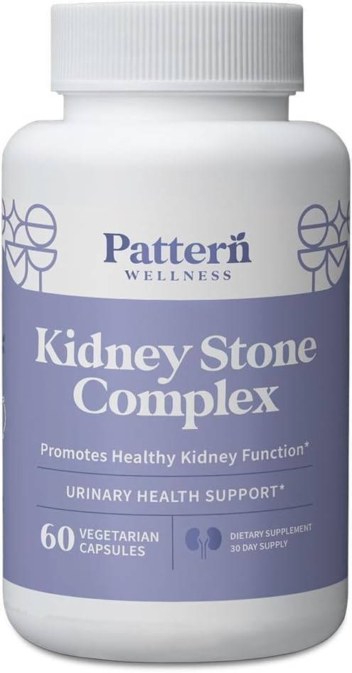 [BRSROCT7CEHA42D5] Pattern Wellness Kidney Stone Complex - Stone Breaker, Plant-Based Formula - Kidney Function Support - 3rd Comprobación de laboratorio - No GMO, Vegan