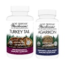 Host Defense Bundle with Turkey Tail Capsules, 120 Count & Agarikon Capsules, 60 Count - Support Digestive & Immune Health - Support Immune Functions & Cell Strength*