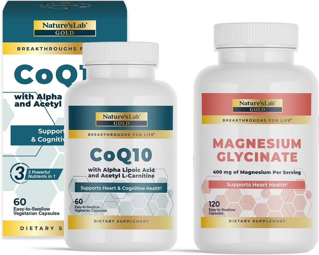 Lab Gold CoQ10 + Alfa Lipoic Acid + Acetyl L-Carntine HCL + Magnesium Glycinate 400mg