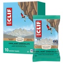 CLIF BAR - Chocolate fresco de menta con cafeína - Hecho con avena orgánica - Bares de energía - No GMO - Barras de proteína con base vegetal (10 Pack)