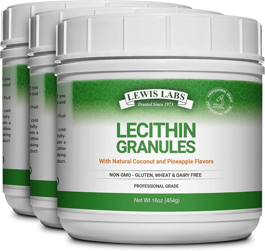 [BRSWIYYMOMIR4DDE] Lecithin Granules Suplemento Silencio Natural Soy Lecithin Powder es una excelente fuente de Phosphatidyl Choline viv Lactation Support, Immune Function & Support Brain Health, 16 oz