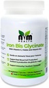 Suplemento de hierro suave para adultos I toron bisglycinate with Vitamin C, B12, Folic Acid I Supports Red Blood Cell Formation " boosts Immunity - 90 Vegeterian Capsules, Gluten Free