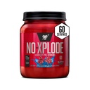 BSN N.O.-XPLODE Pre Workout Powder, Energy Supplement for Hombres and Women with Creatine and Beta-Alanine, Flavor: Blue Raz, 60 Servings