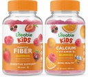 Niños de fibra prebiótica vital + calcio con niños de vitamina D Gluten Free, GMO Gratis, Chewable Gummy