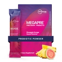 Microbiome Labs MegaPre Prebiotic Fiber Powder for Women, Men & Kids - Pre-Dosed Prebiotic Fiber Supplement Powder with Clinically Tested Oligosaccharides - Pineapple Orange Guava (30 Drink Packets)