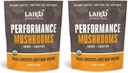 Superalimentación orgánica Laird Mushroom Blend con Chaga, Cordyceps, Lion's Mane y Maitake for Energy and Cognition, 3.17 oz. Bag, Paquete de 2