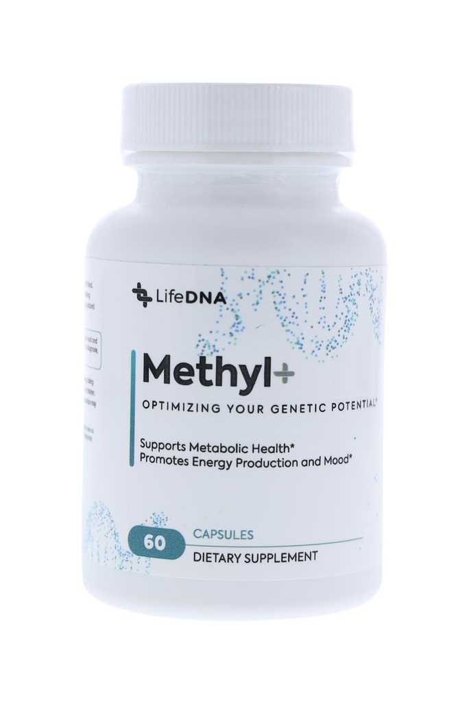 LIFEDNA Methyl + Methylfolate - Complejo multivitamínico de folato con TMG optimizado Homocysteine, Brain, Cardiovascular & Neurotransmisor