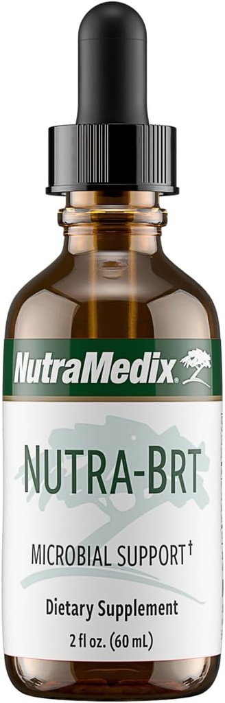 Nutramedix Nutra BRT - Suplemento Herbal Líquido para Gut Health & Immune Support - Cumanda Bark " Houttuynia Leaf for Digestive Health - Immune System Booster Supplement (60mL)