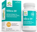 Terry Naturalmente Silica-20 - Soporte Crecimiento del cabello & fuerza de uñas - Collagen Suplemento de Ayuda Densidad del hueso & fuerza - Suplemento de Skincare para apoyar la piel, la salud del bono de uñas - 90 Tablas
