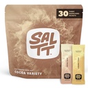 SALTT Electrolytes Packets de Polvo, Cocoa Variety Pack (30 Packets) - Magnesium, Potassium, Sodium, Trace Minerals - Vegan, Sugar Gratis, Gluten Gratis - Travel Essentials - Made in USA