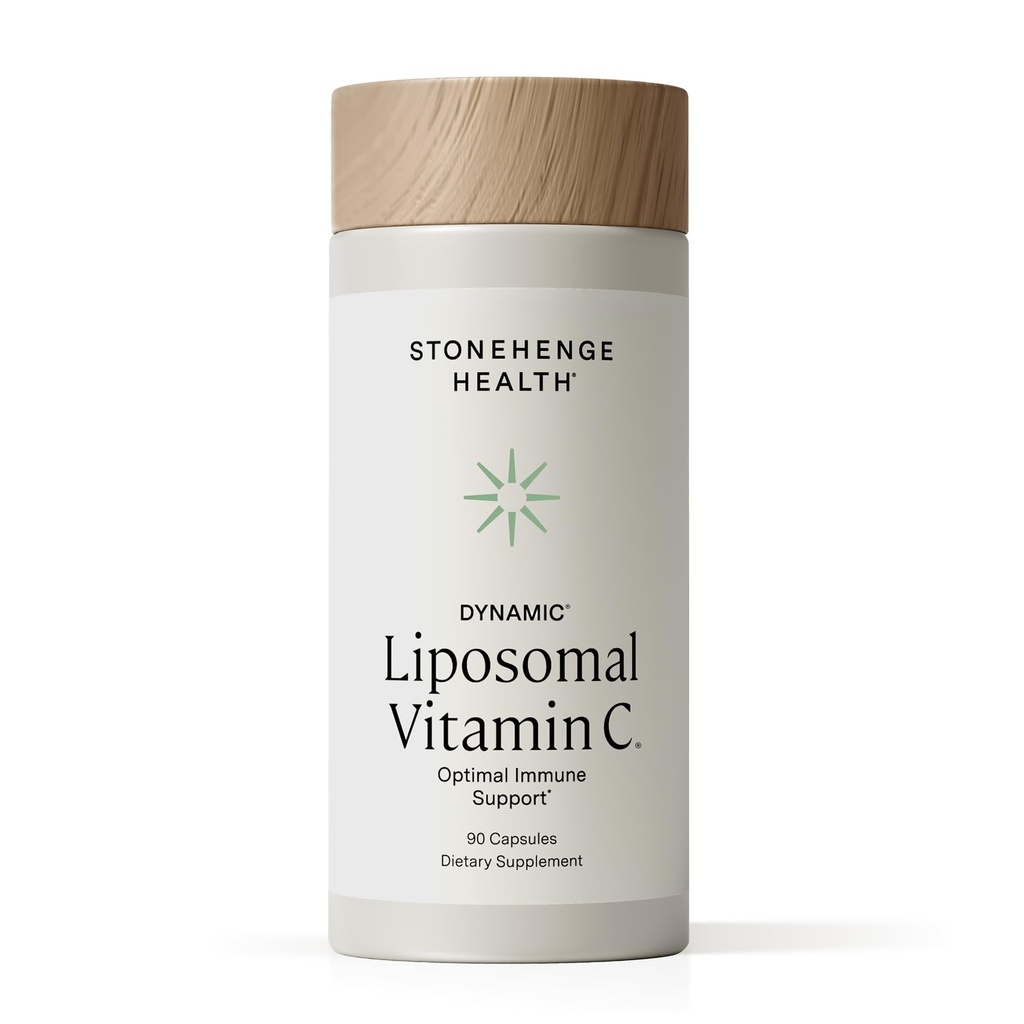 Stonehenge Health Dynamic Liposomal Vitamina C 1500mg - 90 cápsulas - Advanced Formula - Phospholipids provenientes de Non-GMO Sunflower, Supports Healthy Immune System, Collagen Synthesis &amp; Brain Health