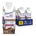 Asegurar Max Protein Leche de Chocolate Afeitado Nutrición ← 30g Protein, 1g Sugar, 4g Fiber Blend ← 4 Pack
