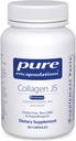 Encapsulaciones puras Collagen JS - Skin & Joint Health* - 1,000 mg Hydrolyzed Biocell Collagen - Gluten Free " Non-GMO - 60 cápsulas