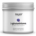 Ultra High Strength L-Glutathione 98% Suplemento para la piel de la guanición - Suplementos de colágeno para mujeres y hombres - 500 mg de Fórmula concentrada, Reducido L-Glutathione Suplemento - 60 cápsulas
