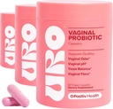 O Positiv URO Vaginal Probiotics for Women pH Balance with Prebiotics " Lactobacillus Blend Probiótico - Suplemento de Salud Vaginal - Promover el olor Vaginal Saludable " Flora Vaginal, 60 Cuenta (Pack of 3)