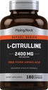 Piping Rock L Citrulline Suplemento para Hombres y Mujeres Silencioso 2400mg Silencio 180 Capsules Silencio Forma libre Aminoácidos Silencio No Gluten Libre