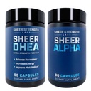 DHEA Suplemento para hombres + Sheer Alpha - Ultimate T Boosting Stack para hombres