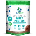 BioTrust Low Carb Lite, 20 Grams of Grass-Fed Whey Protein Isolate, 100 Calories, ProHydrolase Digestive Enzymes, Non-GMO, Free from Soy and Gluten, rBGH-Free (14 Servings) (Chocolate Ice Cream)