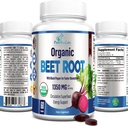 Tablas de Polvos Orgánicas - 1350 mg con Pimienta Negra para la Absorción Más Faster - Boost Nitric Oxide for Energy and Stamina - 60 Tablets