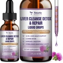 Reparación del hígado líquido,1100 mg de carburante suplemento Dandelion Root y 16+ hierbas para soporte del hígado Active Liver Health Fórmula No Sugar Vegan Non-GMO y All-Natural