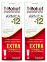 MediNatura T-Relief Extra Strength Cream Arnica +12 Activos Alimentados Naturales para el Dolor de Dolor Conjunto Soreness Muscle Aches &amp; Stiffness, Whole Body Fast Acting Relief for Women &amp; Men - 3 oz (2 Pack)