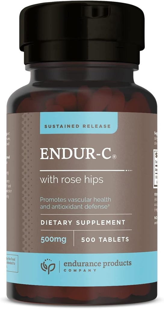 ENDUR-C con caderas rosas liberación sostenida Vitamina C 500mg 500 Tabs