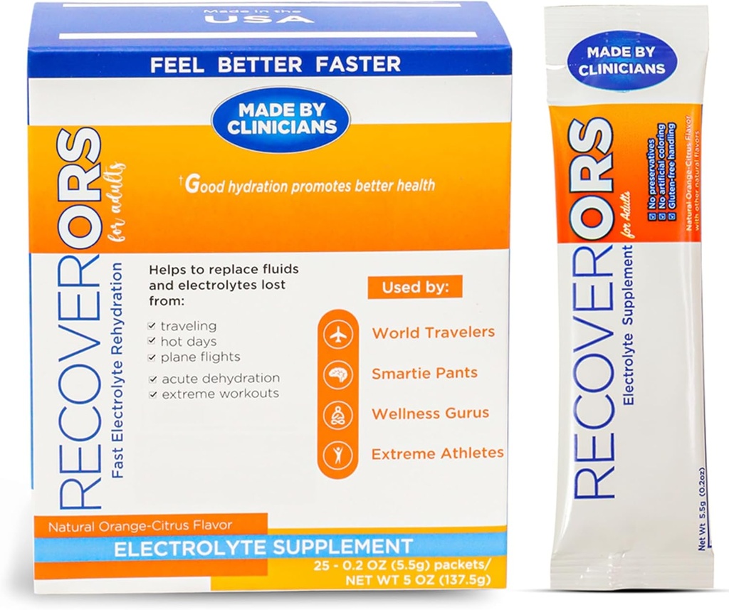 8 en 1 Electrolyte Powder " Vitamin C Defense Hydration, Dual Keto Food Friendly " Potassium Supplement Booster, Adult Low Carb Rehydration Solution Drink Mix (25-Pack)