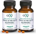 Soporte conjunto GLX3 Extra Strength Omega-3 Suplemento  Premium New Zealand Green Lipped Mussel Oil - Comfort, Flexibilidad, Recuperación de músculo - ETA EPA DHA Omega 3 cápsulas 2 meses