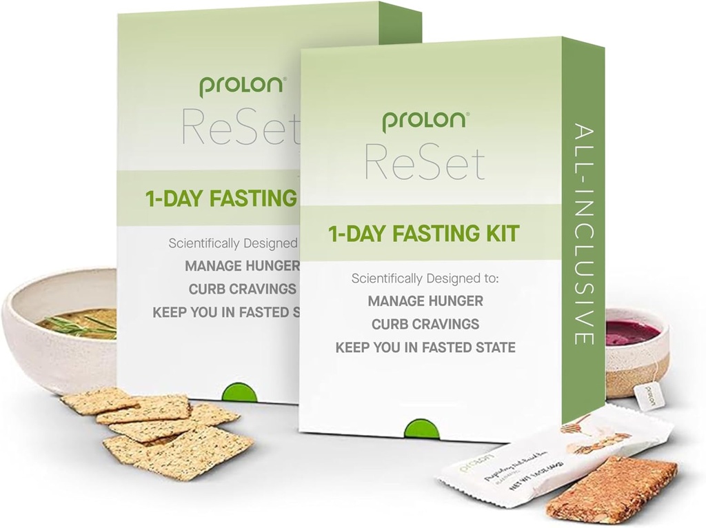 Prolon 2-Day Reiniciar el kit de ayuno Silencio Con comida Silencioso Apoyos Saludable Envejecimiento " Gestión de pesas " tóxicos de baja calidad, comidas de base vegetal " desarrollado para no romper su rápido (2-Day Kit)