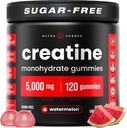NutraChamps 120 Critina Gummies for Men &amp; Women - 5g Azúcar Monohydrate Gummies de Monohydrate - Soporta Síntesis de proteínas, recuperación muscular y rendimiento de entrenamiento