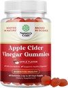 Manijas de vinagre de manzana para la pérdida de peso - Limpiar & Detox Gummies for Gut Health, Bloating & Energy Support - ACV Chews with B12 Vitamin, B6 " Pomegranate for Better Metabolism - 60 Cuenta
