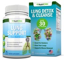 Lung Detox y Cleanse - Ideal para fumadores - Extra Strength - 100% Herbal Lung Health Supplements - Mucus Removal Support - Promueve la salud respiratoria - Natural Way to Keep Your Lungs Clear