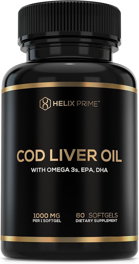 [BRSRMZL7DMNB4FY7] Cod Liver Oil Extra Virgin Artic Softgels Omega 3, EPA, DHA