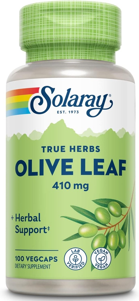 [BRSWIYTYO4HRGADG] Cápsulas de hoja de oliva SOLARAY, 410 mg