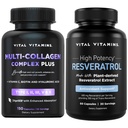 Vital Vitaminas Complejo Multi Collagen Plus cápsulas + cápsulas de resveratrol