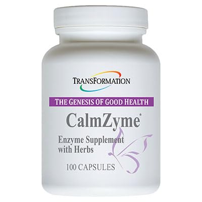 Transformation The Genesis of Good Health Enzymes CalmZyme Supplement with Enzymes & Herbal Blend, Maximize Digestion of Nutrients, Production of Energy & Aid in Immune Support, 100 Capsules