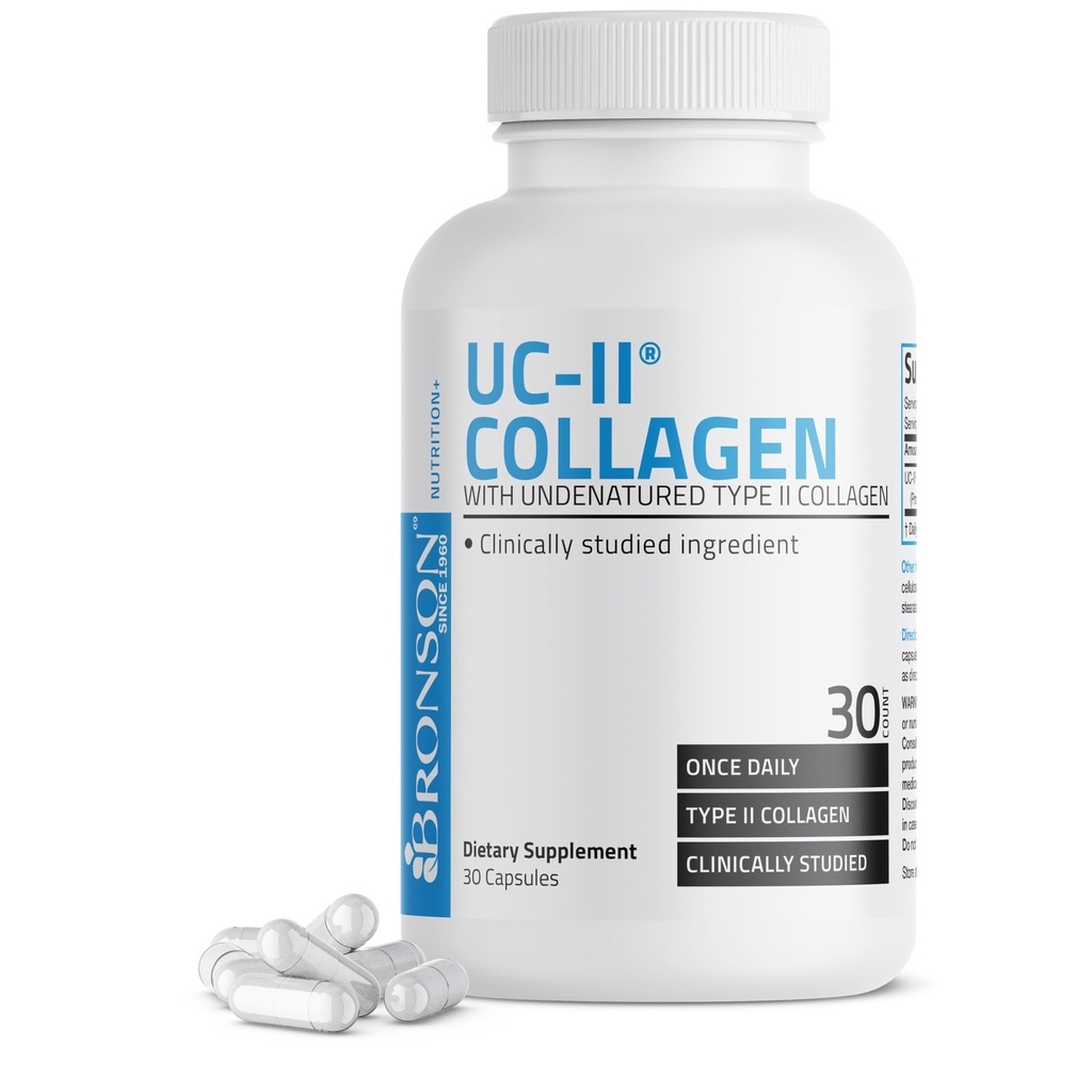 Bronson UC-II Tipo II Collagen con Collagen tipo II sin características, 30 cápsulas