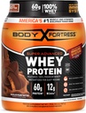 Fortaleza del cuerpo 100% Whey, Polvo Proteína Premium, mantequilla de maní de chocolate, 1.78lbs (Paquete mayo Vary)