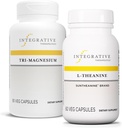 Terapéutica Integrativa Bundle con L-Theanine, 60 Capsules & Tri-Magnesium, 90 Capsules - L-Theanine para apoyar un estado relajado* - Tri-Magnesium for Heart & Bone Health*
