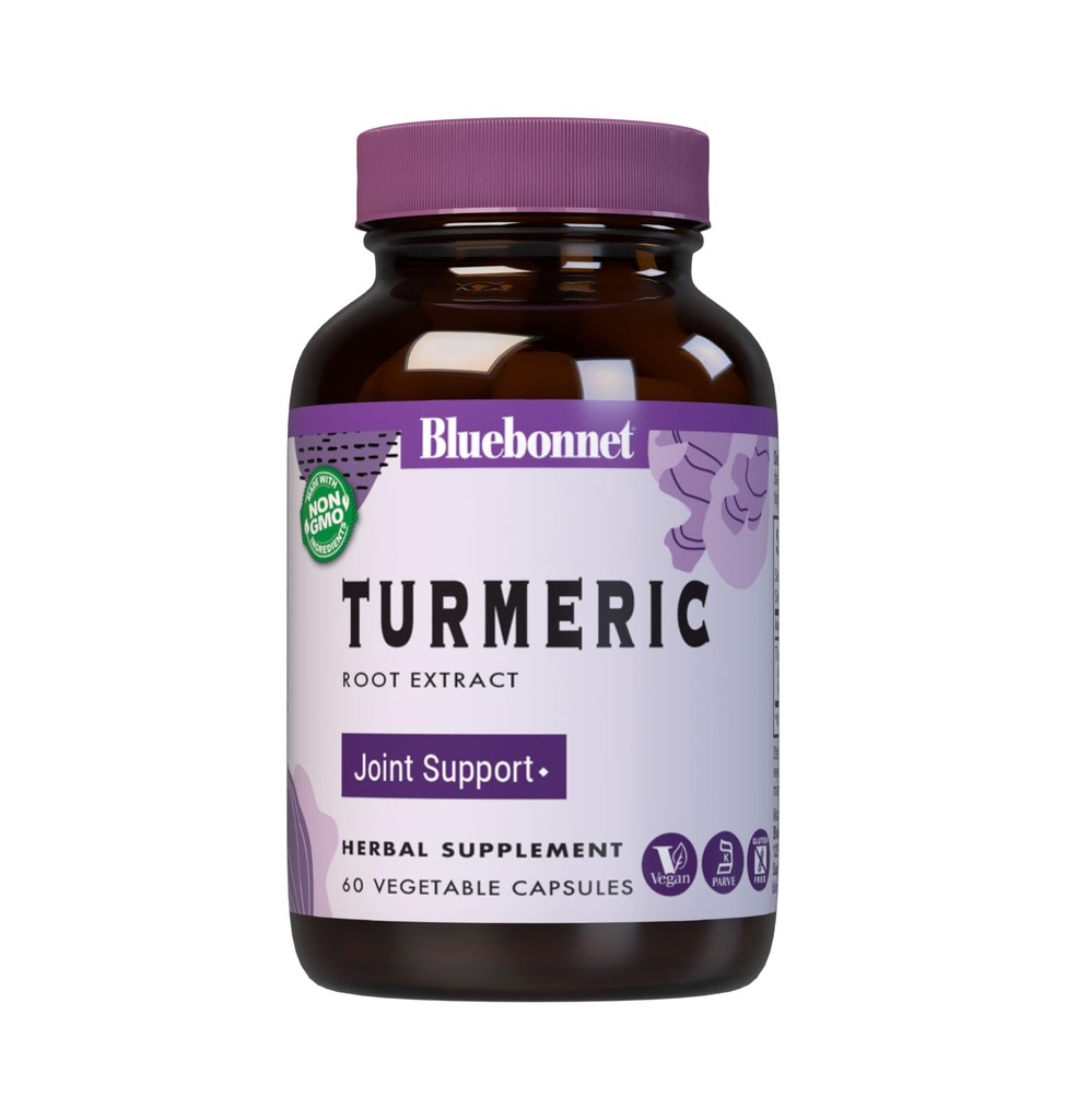 BlueBonnet Turmeric Root Extract Suplemento, 60 Conde