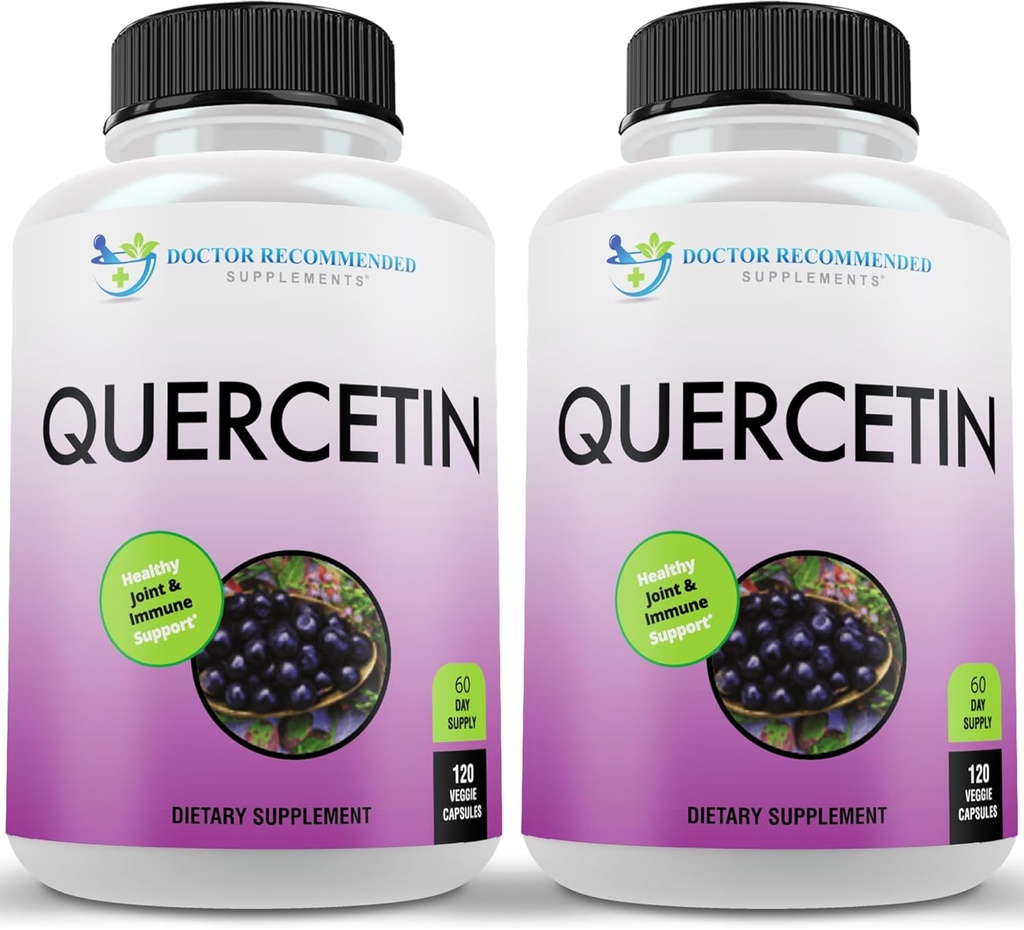 [BRSWYBAPCAPRA334] DOCTOR RECOMMENDED SUPPLEMENTS Quercetina 1000mg Por Serving - Suplemento de vitaminas, (Vegan ¦
