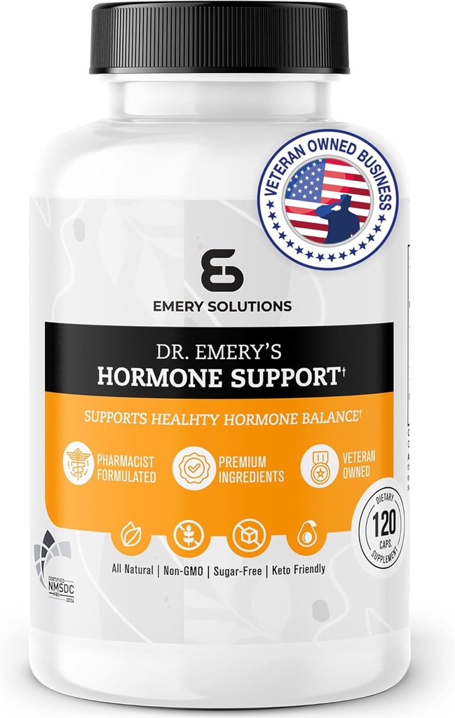DR. Suplemento de apoyo hormonal para mujeres, vitaminas de equilibrio hormonal - multivitamina, vitaminas naturales esenciales, zinc, vitamina B, magnesio - 120 caps