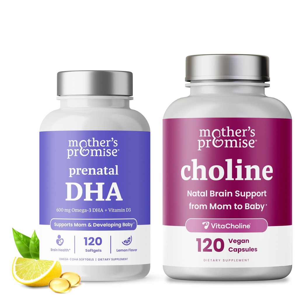 Mother's Promise Prenatal DHA & Choline Capsules Bundle
