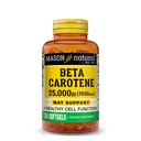 MASON NATURAL Vitamina A Beta Caroteno 25,000 UI - Soporta Visión Saludable, Función Celular & Función Inmunitaria, 100 Softgels